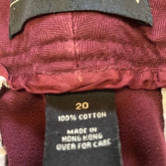 Venezia Burgundy flare pants, size 20 - Picture 3 of 3